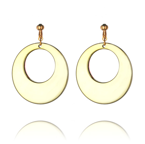 large gold hoops. Classic Lightweight Gold Hoop