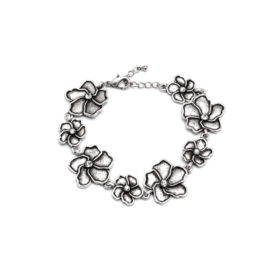 Rodney Holman Silver Flower Bracelet