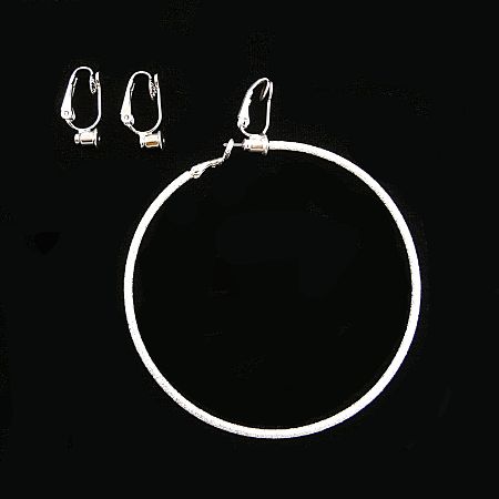 No Bend Earring Converters - Silver (Rhodium) 3 Pairs