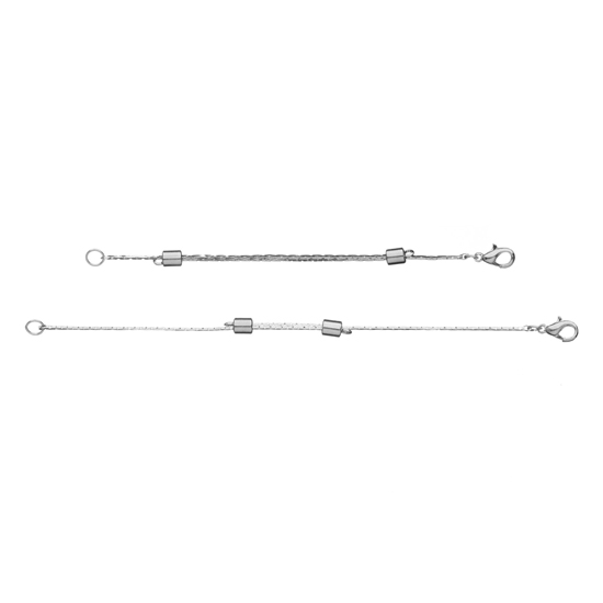 7cm to 14.5cm Necklace Extender - Silver